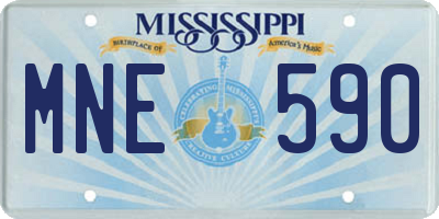 MS license plate MNE590
