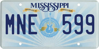 MS license plate MNE599