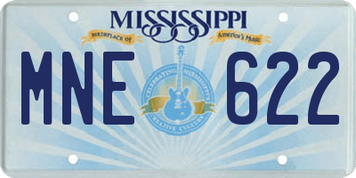 MS license plate MNE622