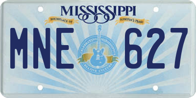 MS license plate MNE627