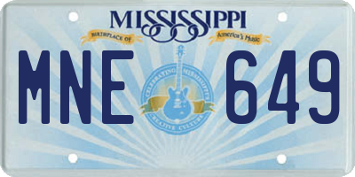MS license plate MNE649