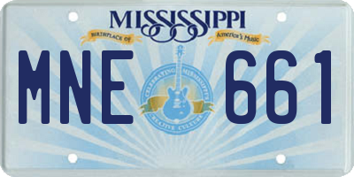 MS license plate MNE661