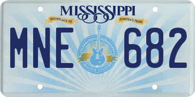 MS license plate MNE682