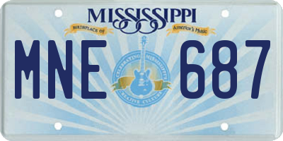 MS license plate MNE687