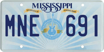 MS license plate MNE691