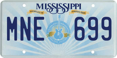 MS license plate MNE699