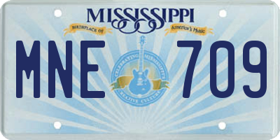 MS license plate MNE709