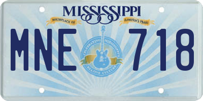 MS license plate MNE718