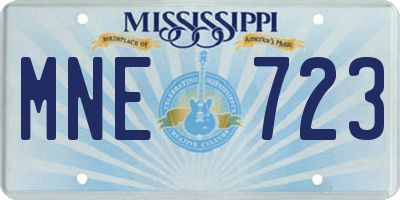 MS license plate MNE723