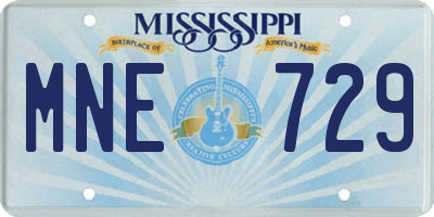 MS license plate MNE729