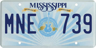 MS license plate MNE739