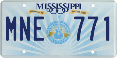 MS license plate MNE771