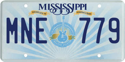 MS license plate MNE779