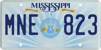 MS license plate MNE823