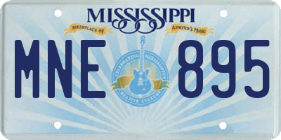 MS license plate MNE895