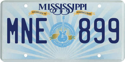 MS license plate MNE899