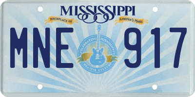 MS license plate MNE917