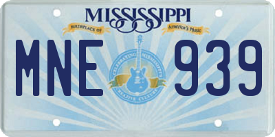 MS license plate MNE939