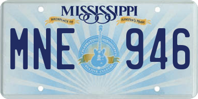 MS license plate MNE946