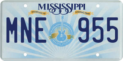 MS license plate MNE955