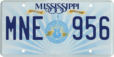 MS license plate MNE956