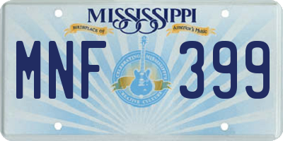 MS license plate MNF399