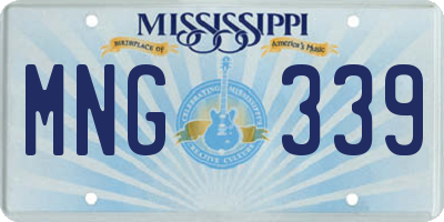 MS license plate MNG339