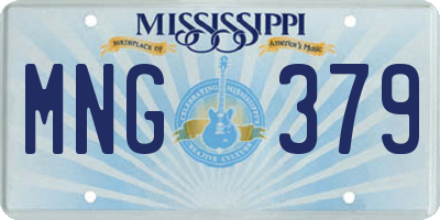 MS license plate MNG379