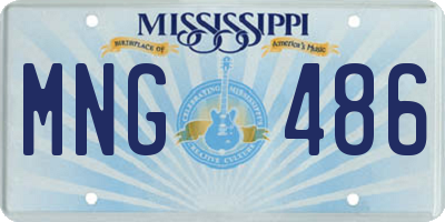 MS license plate MNG486