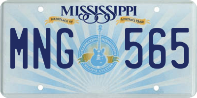 MS license plate MNG565