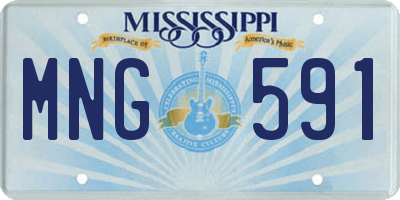 MS license plate MNG591