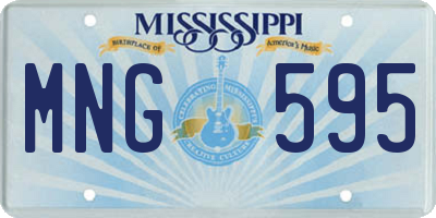 MS license plate MNG595