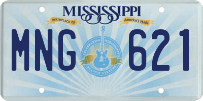 MS license plate MNG621