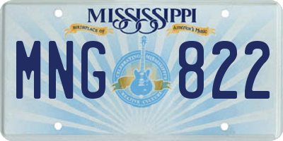 MS license plate MNG822