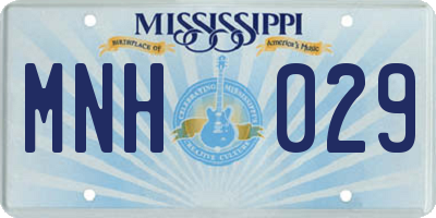 MS license plate MNH029