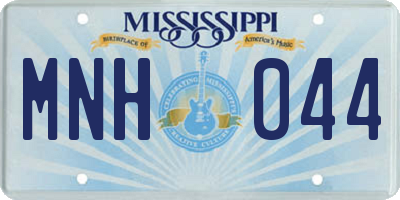 MS license plate MNH044