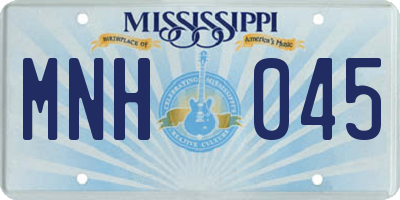 MS license plate MNH045