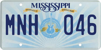 MS license plate MNH046