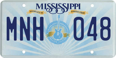 MS license plate MNH048