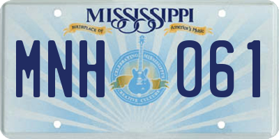 MS license plate MNH061