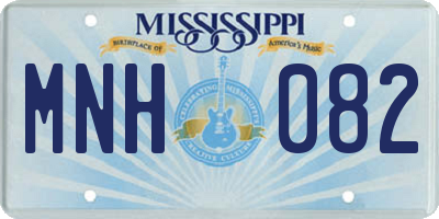 MS license plate MNH082