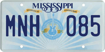 MS license plate MNH085