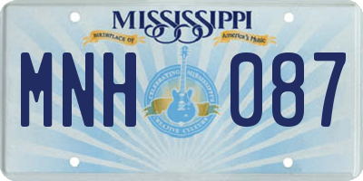 MS license plate MNH087