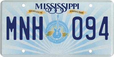 MS license plate MNH094