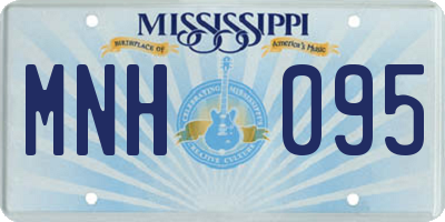 MS license plate MNH095