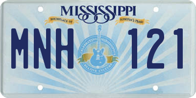 MS license plate MNH121