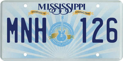 MS license plate MNH126