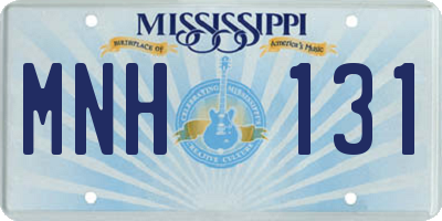 MS license plate MNH131