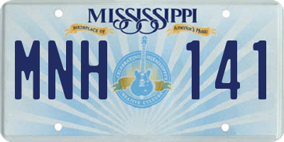 MS license plate MNH141