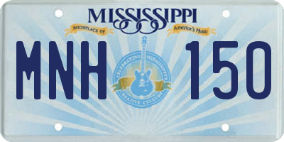 MS license plate MNH150